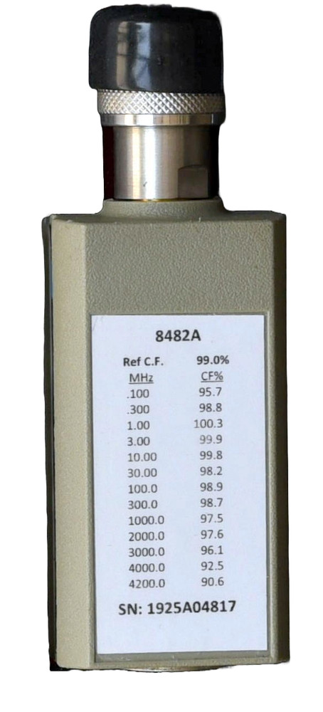 Hewlett Packard/ HP 8482A Power Sensor/ Calibrated with Data/ Includes NEW Cable