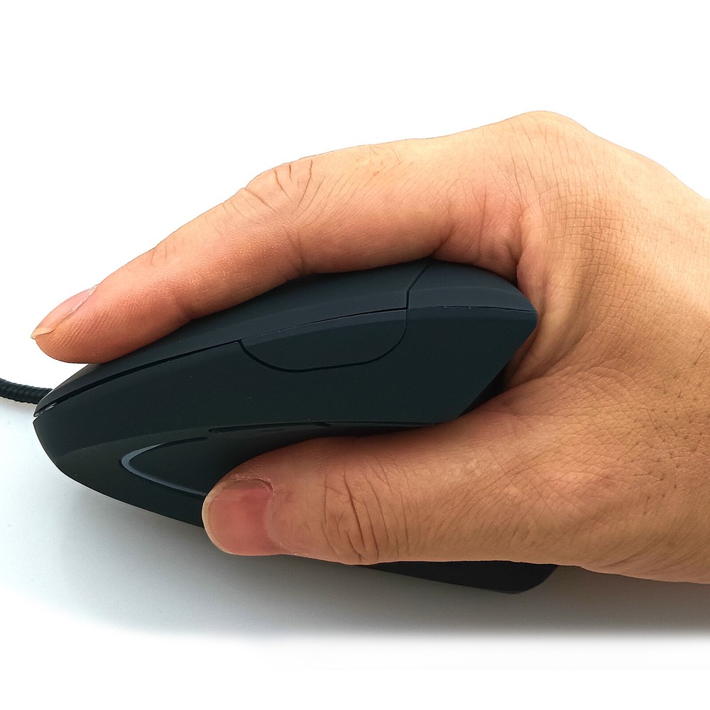Vertical Optical Mouse USB Wired PC Laptop Mice Natural Position Control 3 DPI