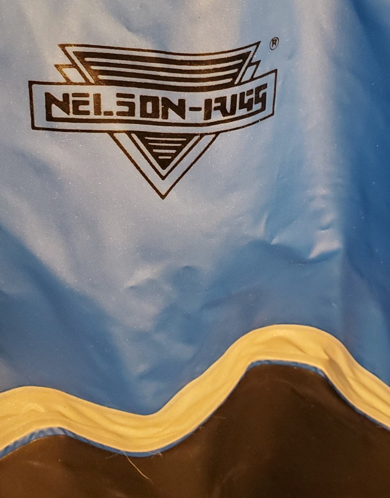 Nelson-Rigg Cascade Rainsuit Size Small Jacket Only Zip/button Blue/black