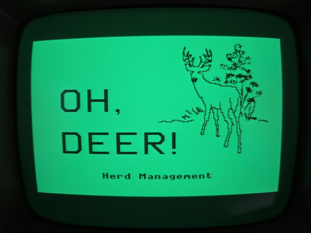 Apple II MECC - Oh, Deer! educational software / game floppy