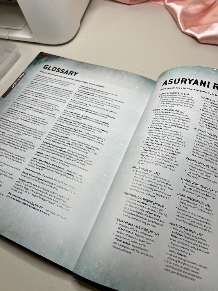 Games Workshop Warhammer 40K Codex: Aeldari Core Rules 2022 Edition