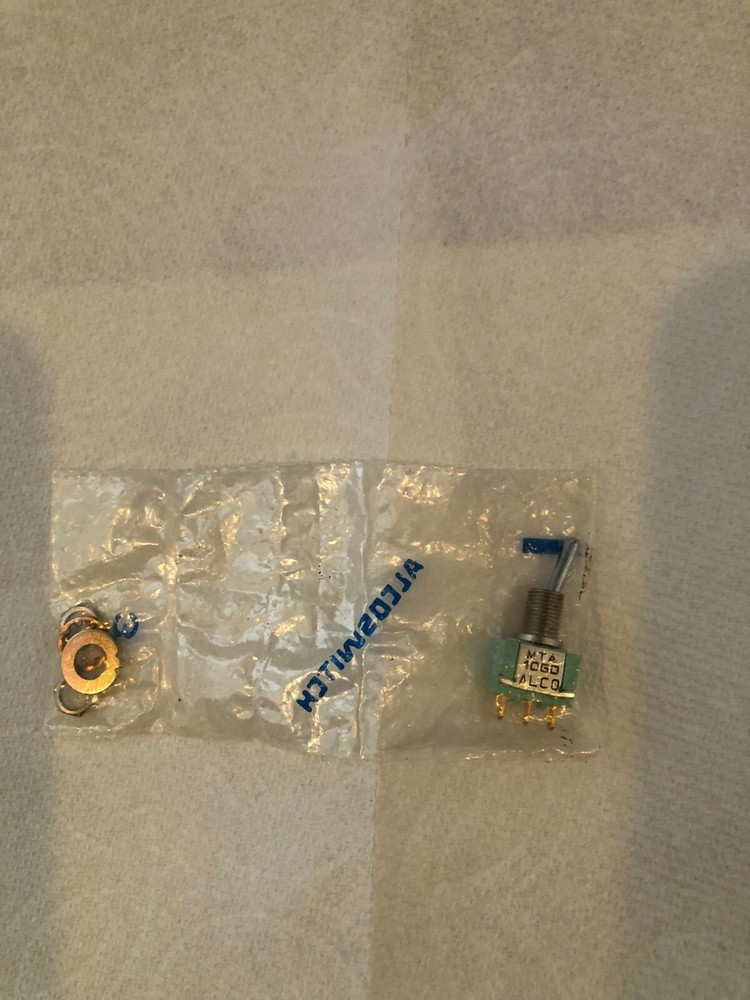 ALCOSWITCH MTA 106D Toggle Switch SPDT Panel Mount