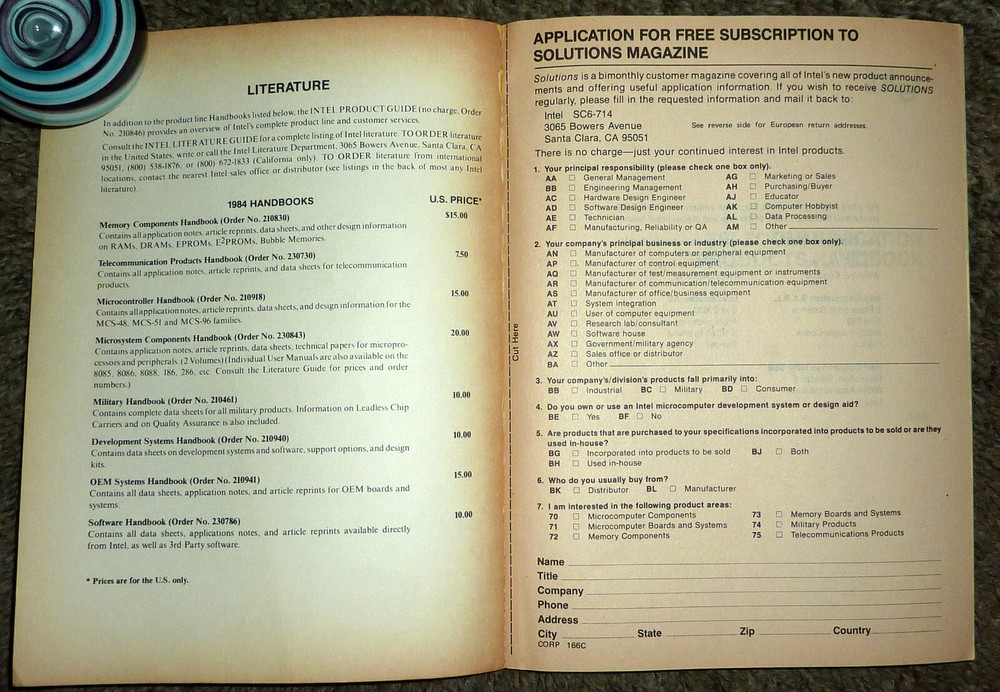 1984 Intel Telecommunication Products Handbook