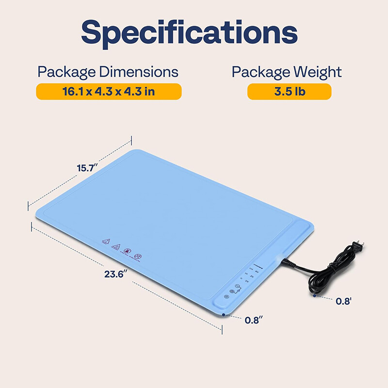 Electric Warming Tray Rollable Buffet Food Warming Mat with 3 Temp Control Timer