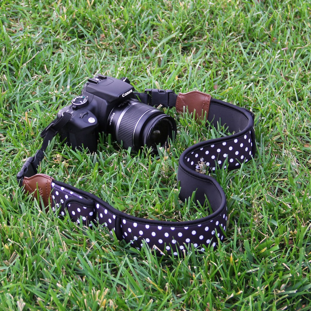 Camera Neck Strap with Accessory Storage Pockets