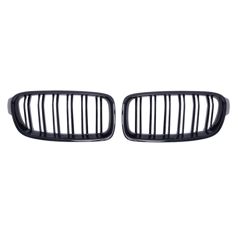 Glossy Black Front Kidney Grilles For BMW F32 F33 F36 420i 428i 430i 435i 440i