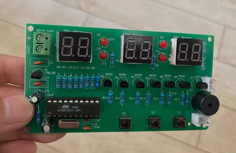 DIY Electronics Soldering Practice Kit 8051 MCU Digital clock DIY kit