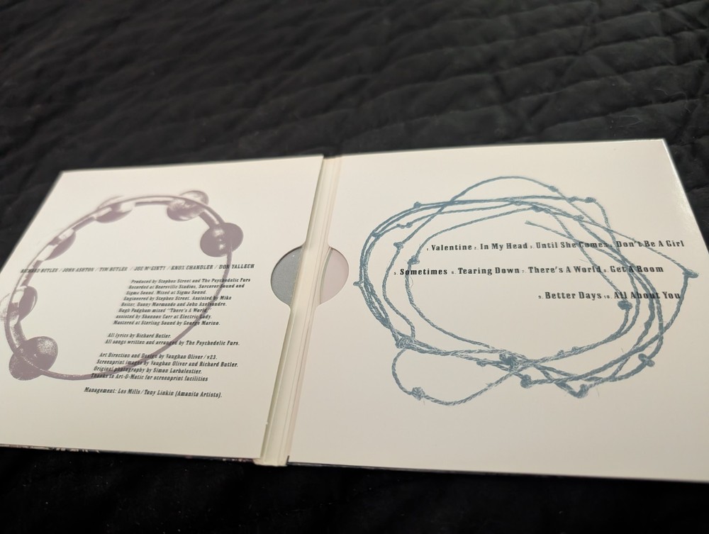 Psychedelic Furs World Outside CD Original Digipak Numbered Edition