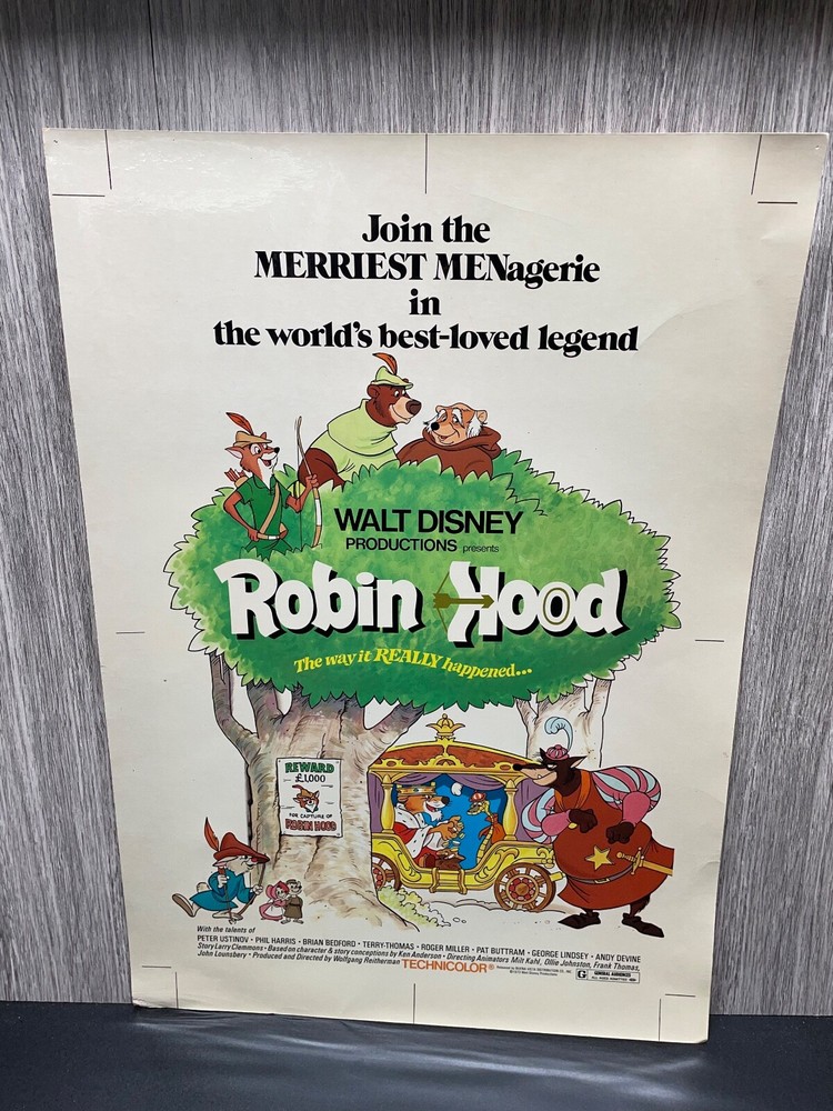 Robin Hood Re-Release Printer Proof Test Sheet Artwork for advertisement