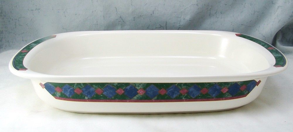Pfaltzgraff (USA) AMALFI MEDITERRANEAN by Pat Farrell Rectangular Baker EXC