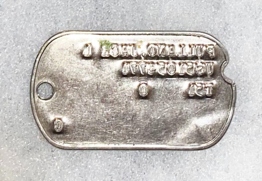Jack Pullano T-51 Single Dog Tag