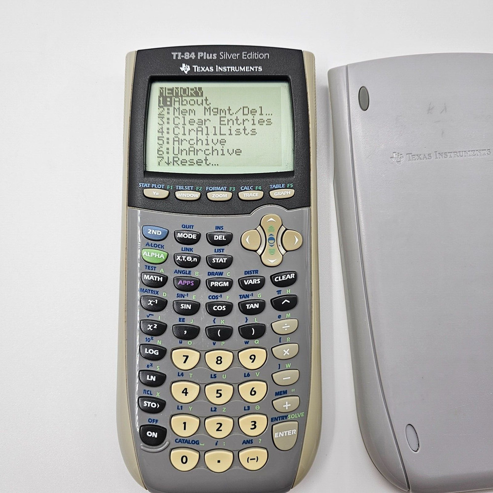 Texas Instruments TI-84 Plus Silver Edition Graphing Calculator tested.