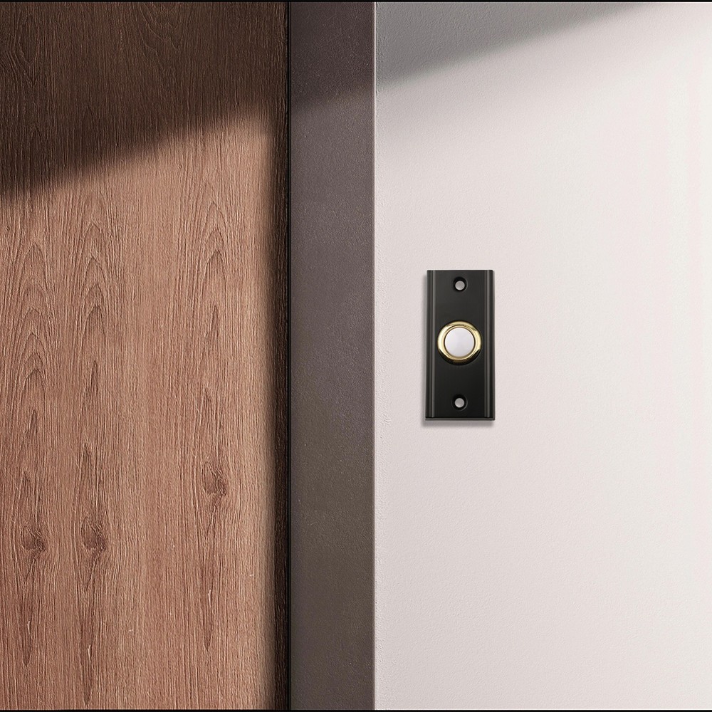 Sturdy Metal LED Doorbell Button Rectangular Shape Energy Efficient Lighting