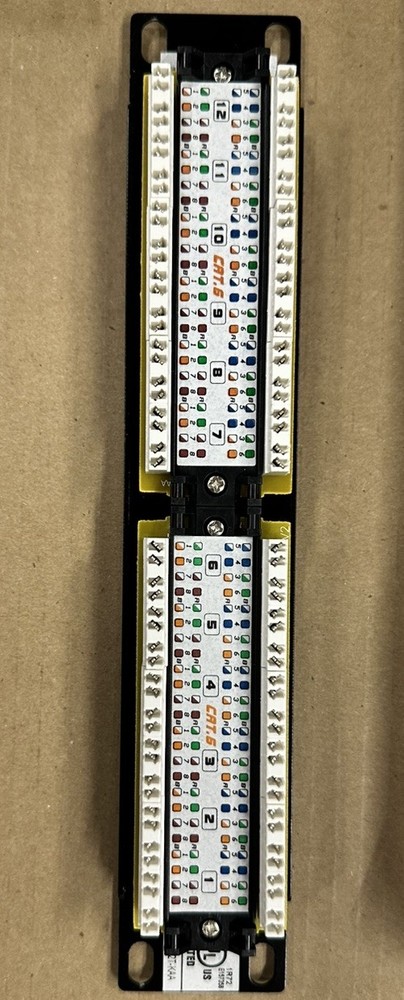 TRENDnet TC-P12C6 12-Port Cat6 Unshielded Patch Panel,