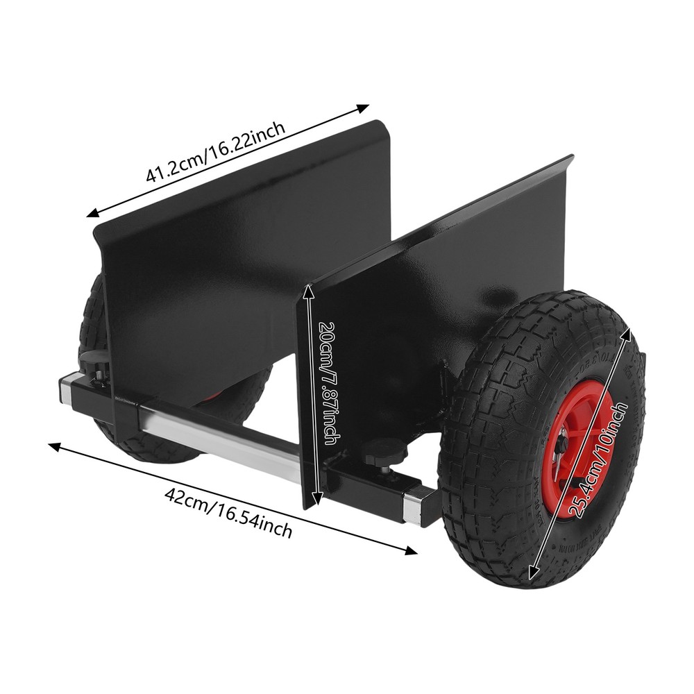 Heavy Duty Panel Dolly Adjustable Panel Dolly with 10" Pneumatic Wheels