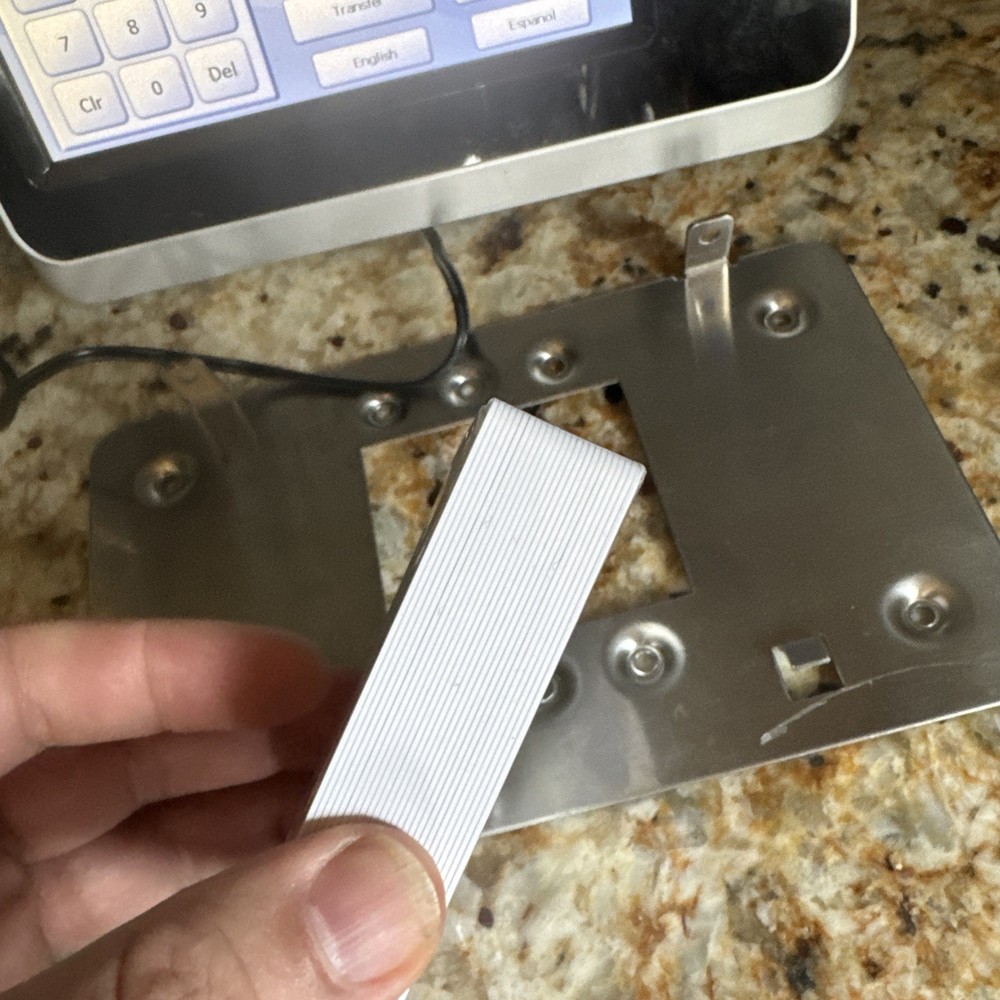 Paychex PX3500 Time Clock Biometric Fingerprint Reader Mounting Bracket & Cards