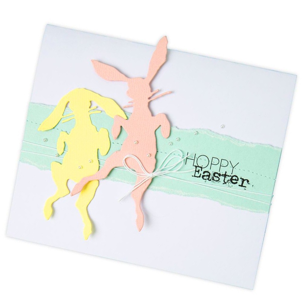 Sizzix Thinlits Bunny Hop 3-pc set #664421 Retail $19.99 designer Tim Holtz