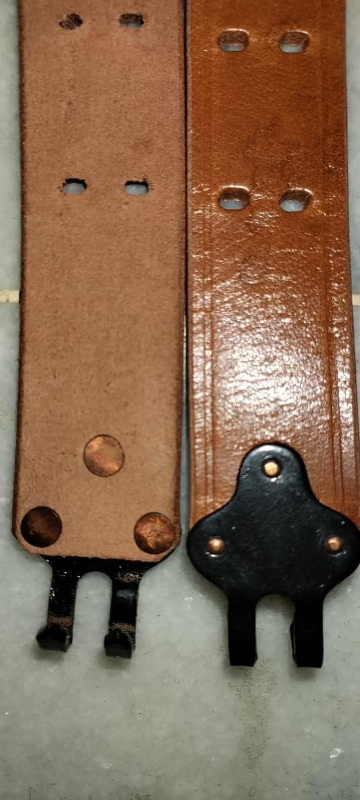 Leather Sling WWII M1 Garand Leather Rifle Sling (Leather & Steel Hardware)