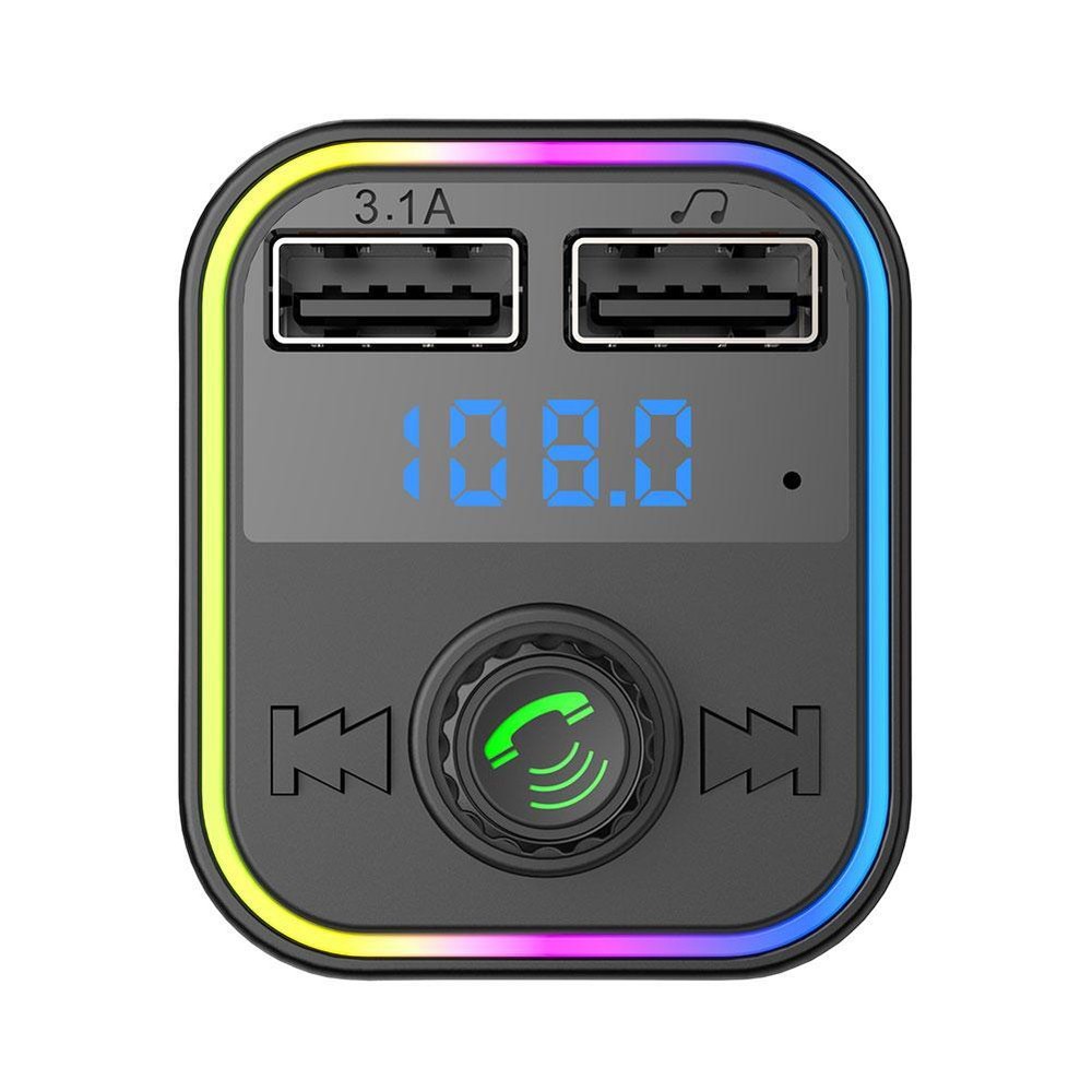 Car Wireless Bluetooth FM Transmitter MP3,USB,TYPE C,PD Charger Adapter New D8L5