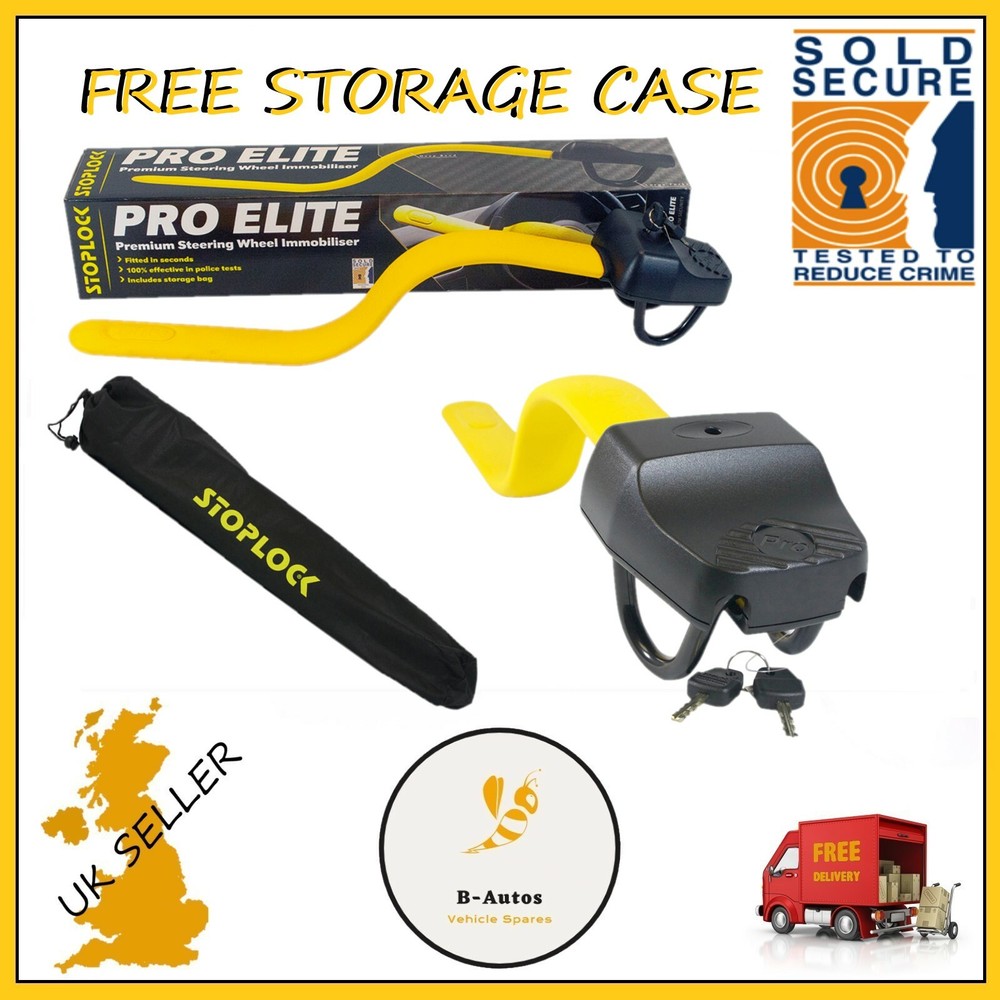 Stoplock Pro Elite Premium Steering Wheel Immobiliser Lock Anti Theft MINI