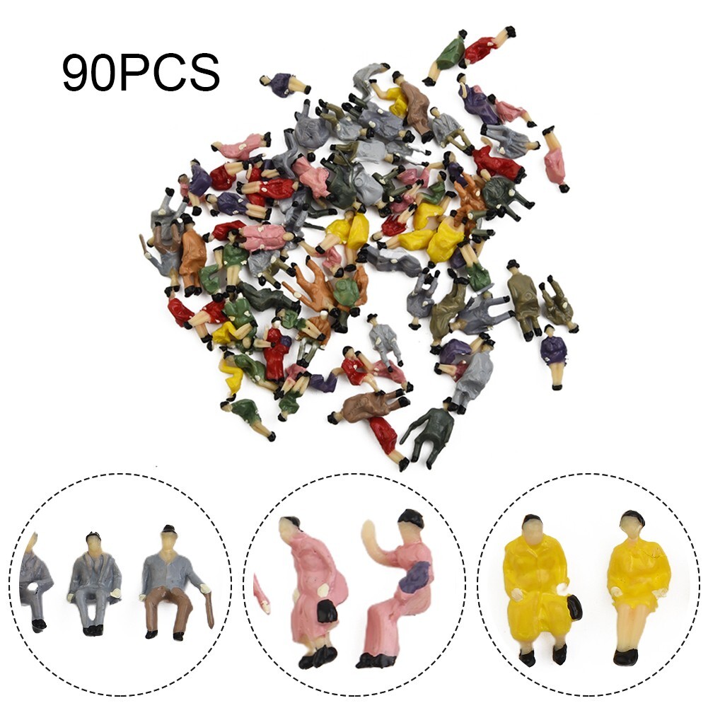 90Pcs HO Scale ALL Seated People Sitting Figures Passengers Different Poses New