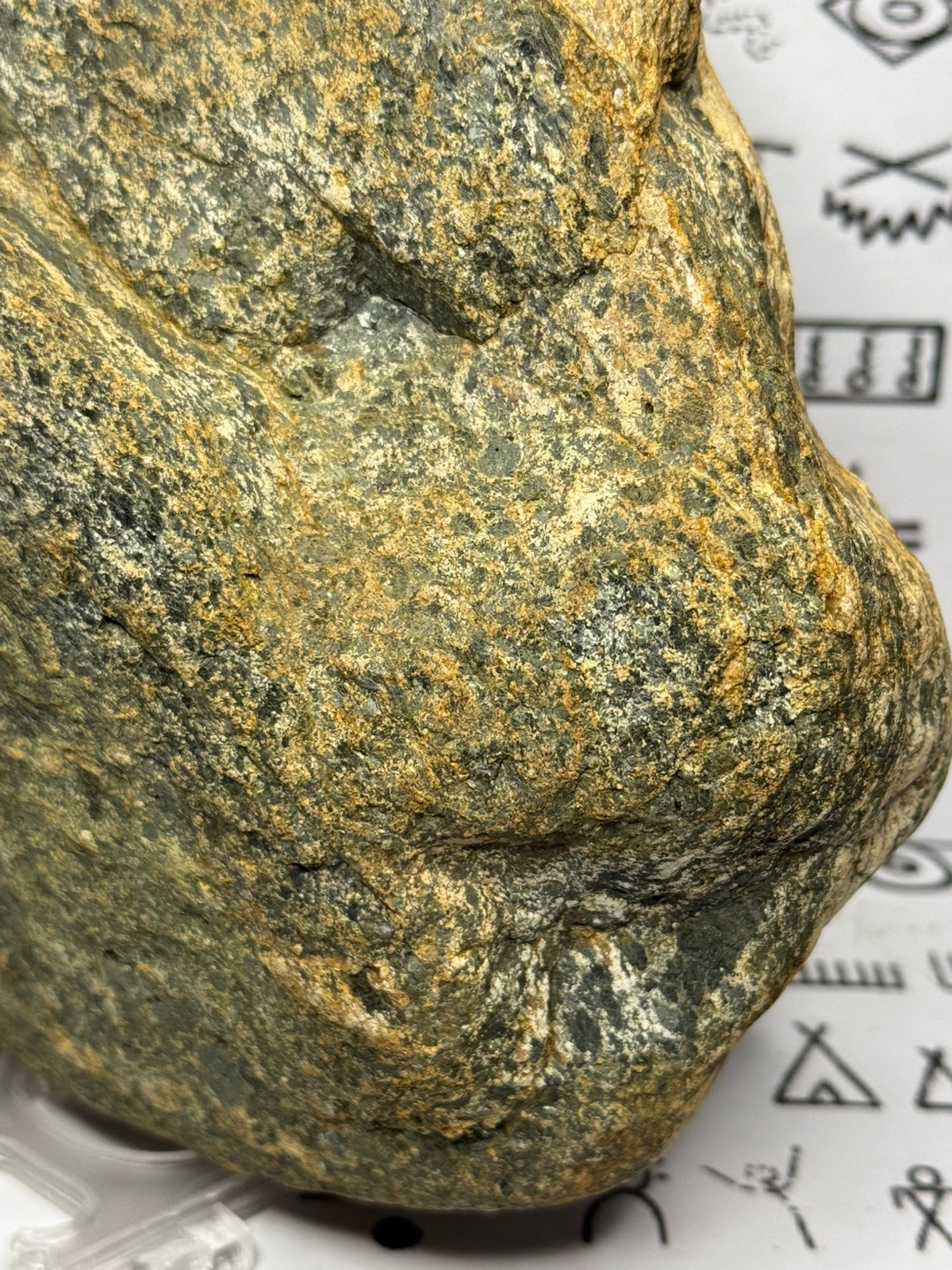 Native American Indian Authentic Artifact Stone Carved Effigy, 8 lb 2 oz • VA