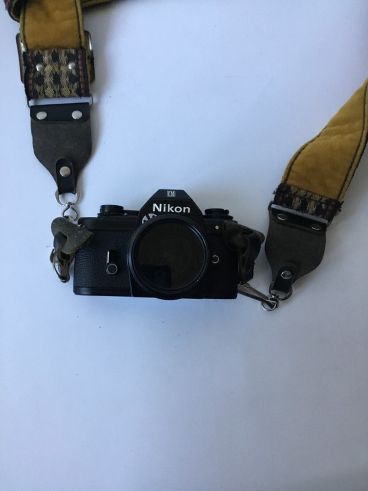 NIKON EM 35mm Nikon Camera With Case.
