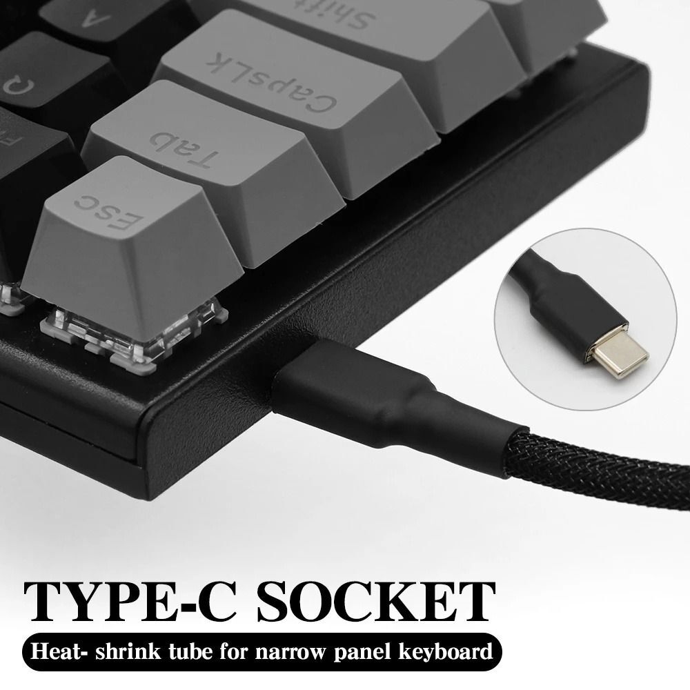 Keyboard Wire Keyboard Coiled Cable Type-C Usb Cable Mechanical Keyboard Cable
