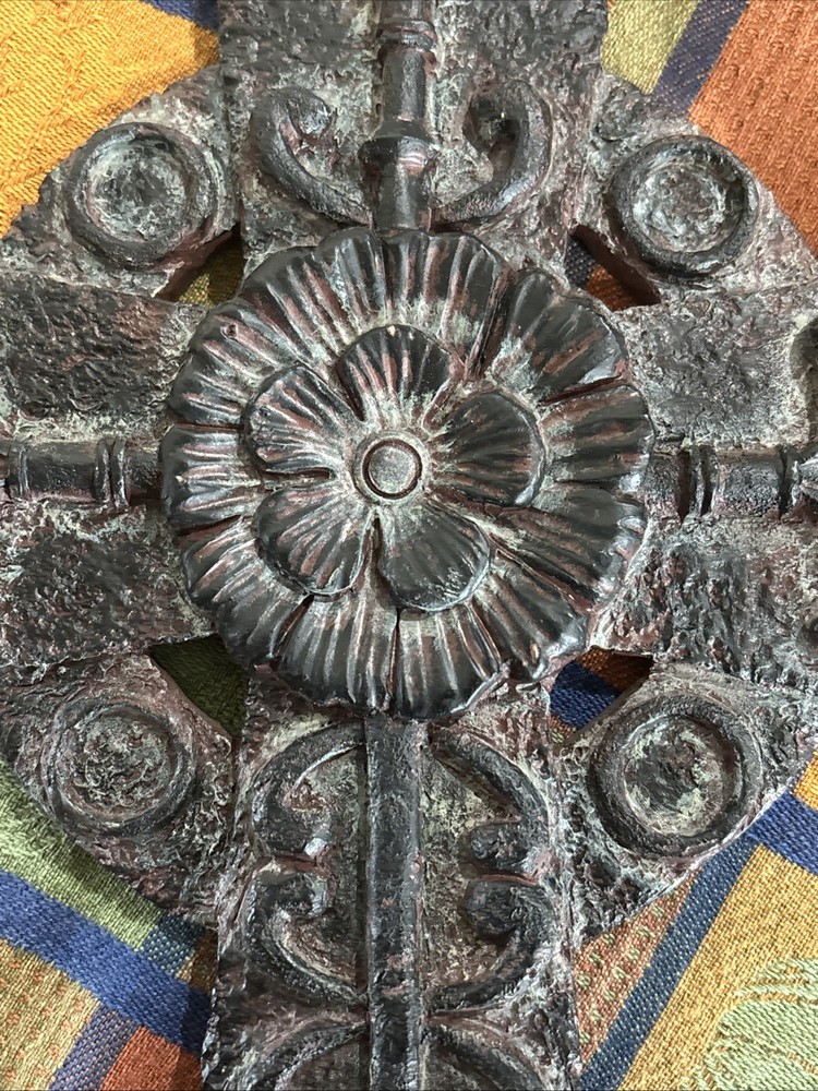 Ceramic Celtic Cross Wall Hanging Decoration 14”