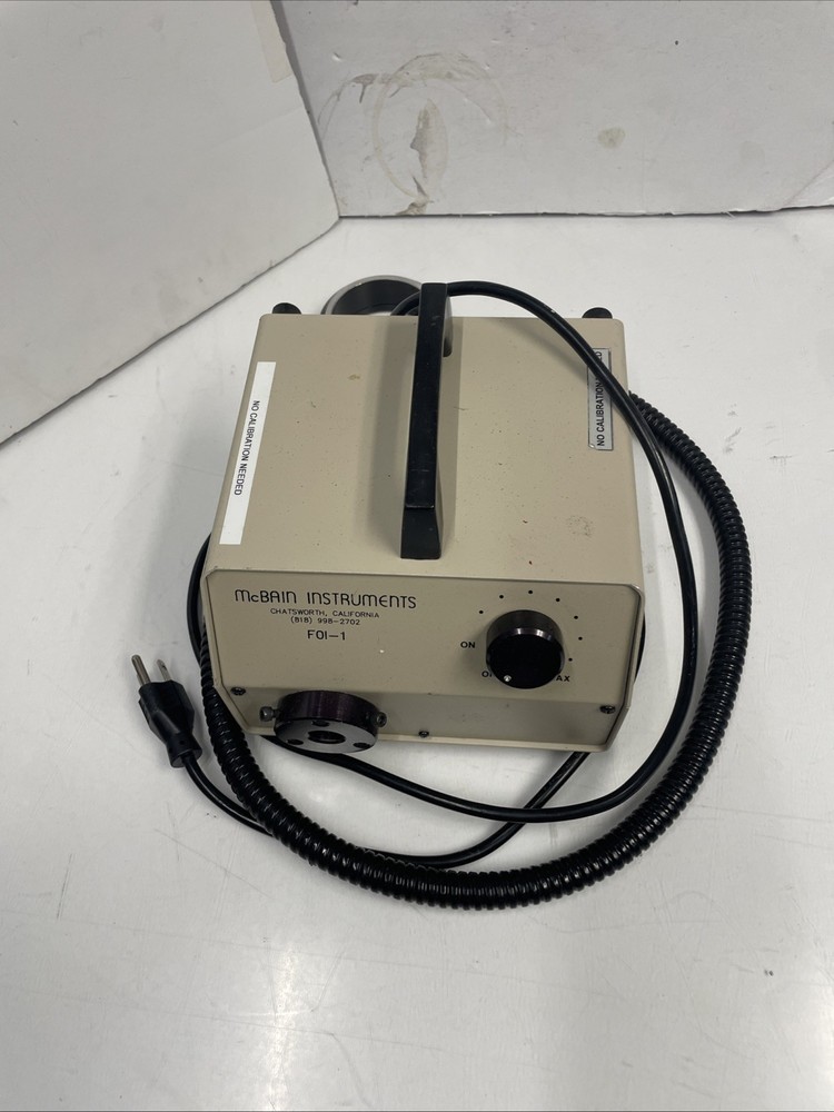 Mcbain Instruments FOI-1 Fiber Optic Halogen Illuminator Used light source