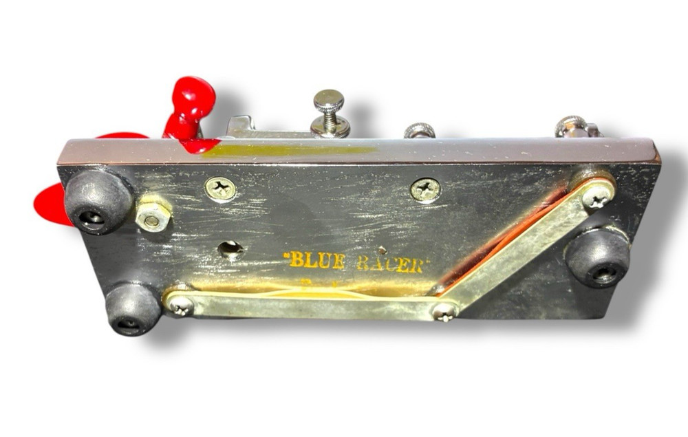 1959 Chrome Plated Vibroplex Blue Racer Deluxe Telegraph Bug Serial #: 209317