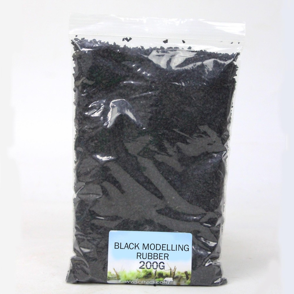 Black Modelling Rubber | Wargame Scenery & Basing Material