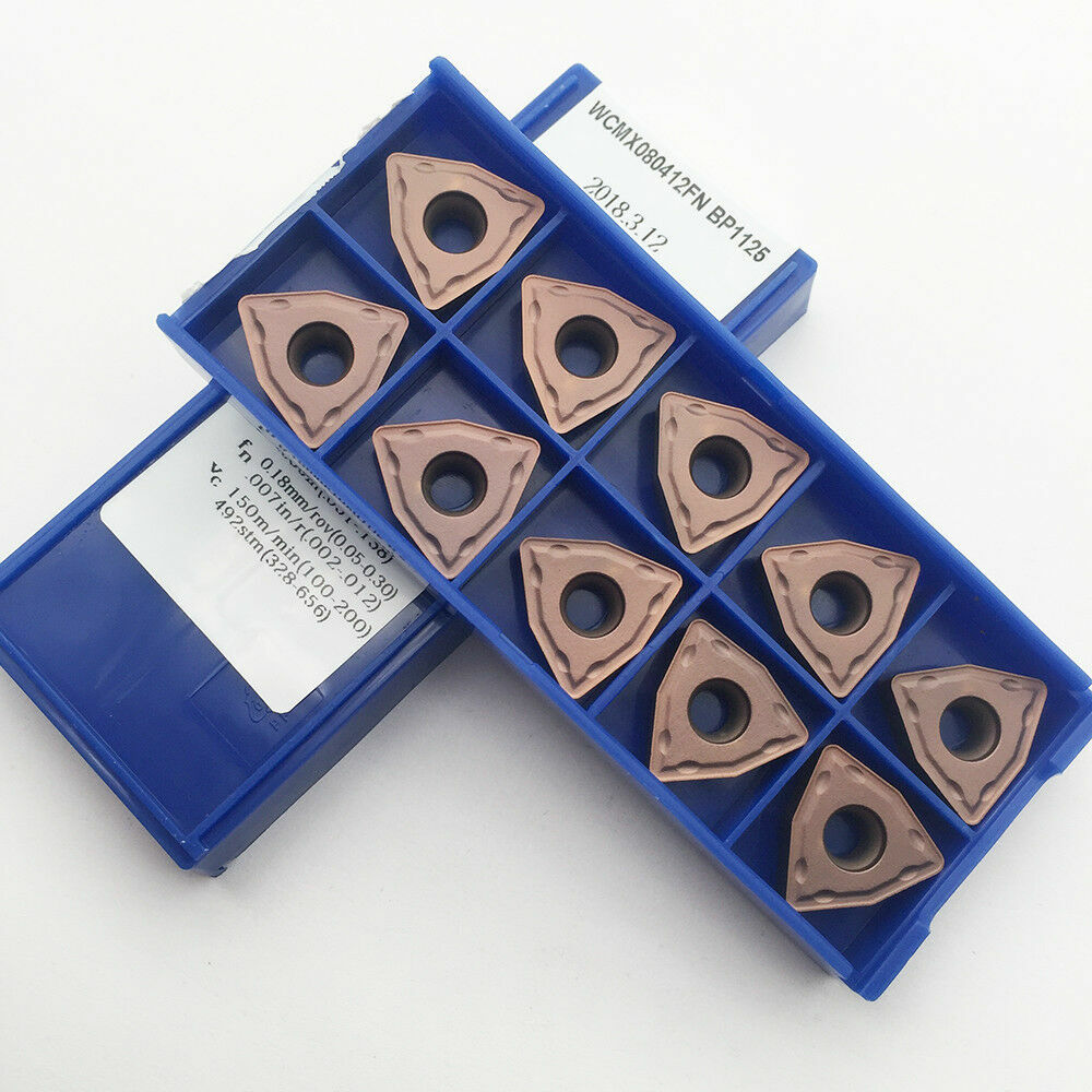 10pcs WCMX080412FN BP1125 carbide inserts cutting tool u drill inserts WCMX0804
