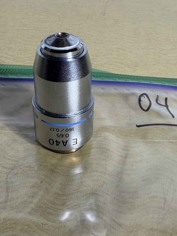 Olympus Microscope 40x Objective E A40 0.65 160/0.17