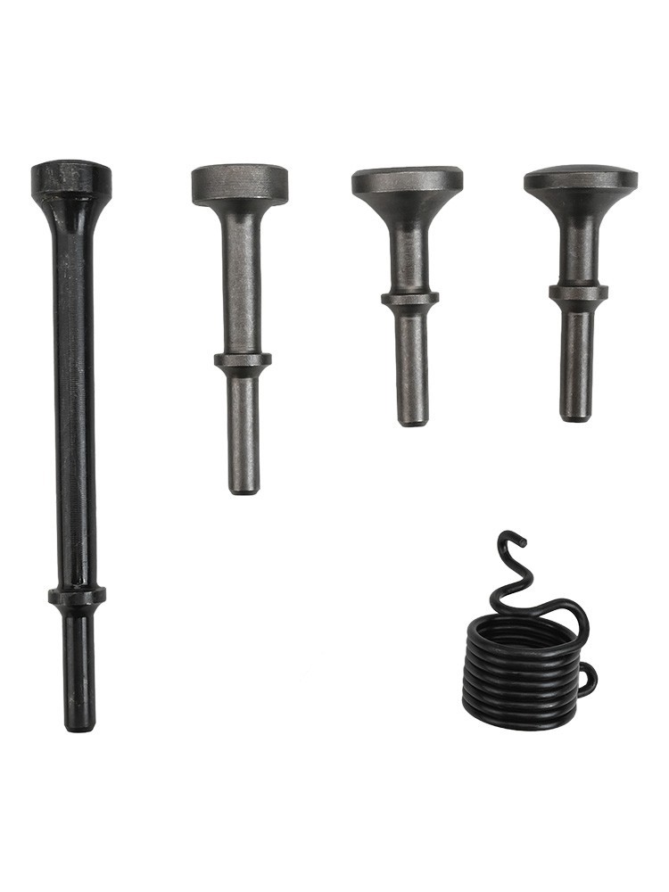 5pcs Air Hammer Tool Set Including Spring and Multiple Bits for Precision Work