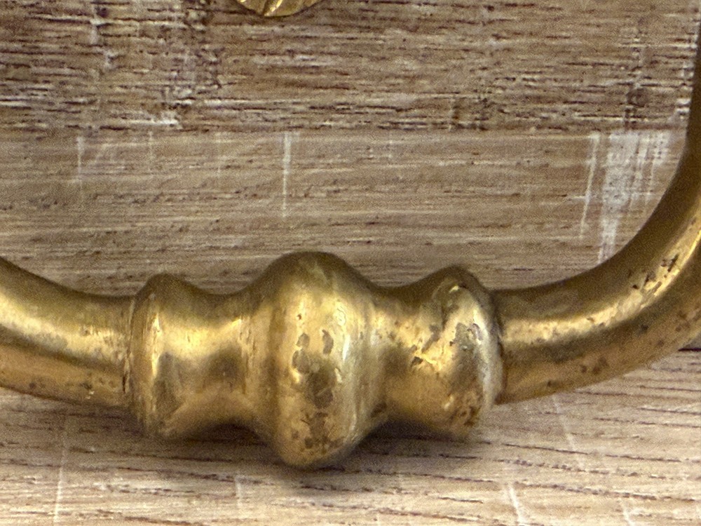 VINTAGE SOLID BRASS LIONS HEAD DOOR KNOCKER