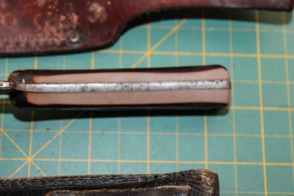 Schrade Old Timer 152 Knife & EZ Lap Diamond Sharpener W/ Sheaths