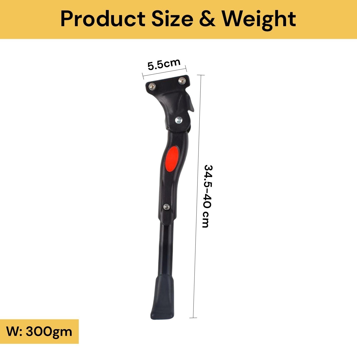 Adjustable Bicycle Kickstand Non-Slip Easy Bike Side Kick Stand for Most 16"-26"