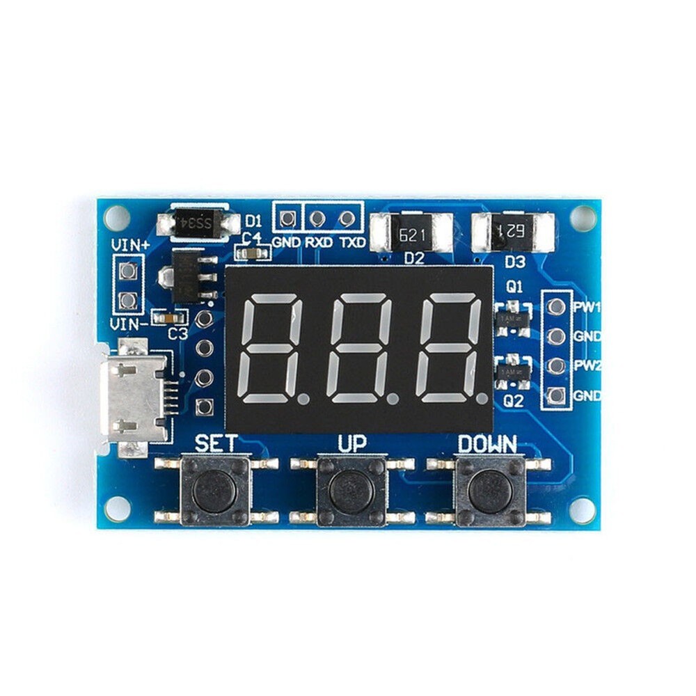 Compact 2 Channel Square Wave Generator Module with LED Display Buy Now
