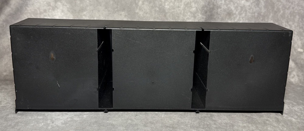 Laserline 30 CD Storage Rack Wall/Table Top Stackable Vintage Black Plastic