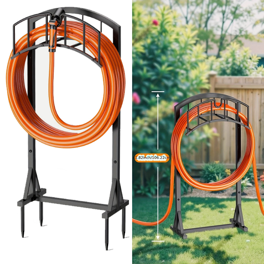 Garden Hose Holder - Upgraded Water Hose Holder Holds 151-feet Hose, Heavy Duty