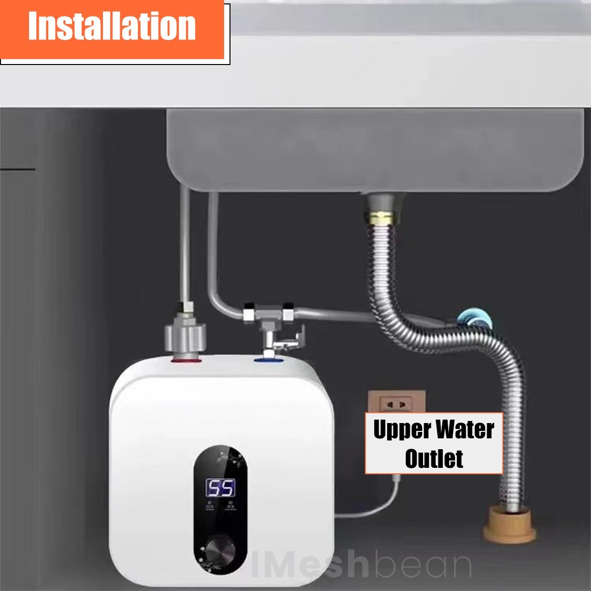 Instant Electric Hot Water Heater Shower Compact Mini-Tank Storage RV 15L 110V