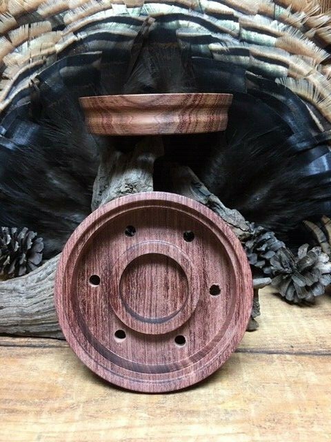 1 - EASY GRIP Profiled Bubinga Turkey Friction Call Pot No Tools Needed