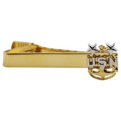 NAVY TIE CLASP TIE BAR E9 MASTER CHIEF