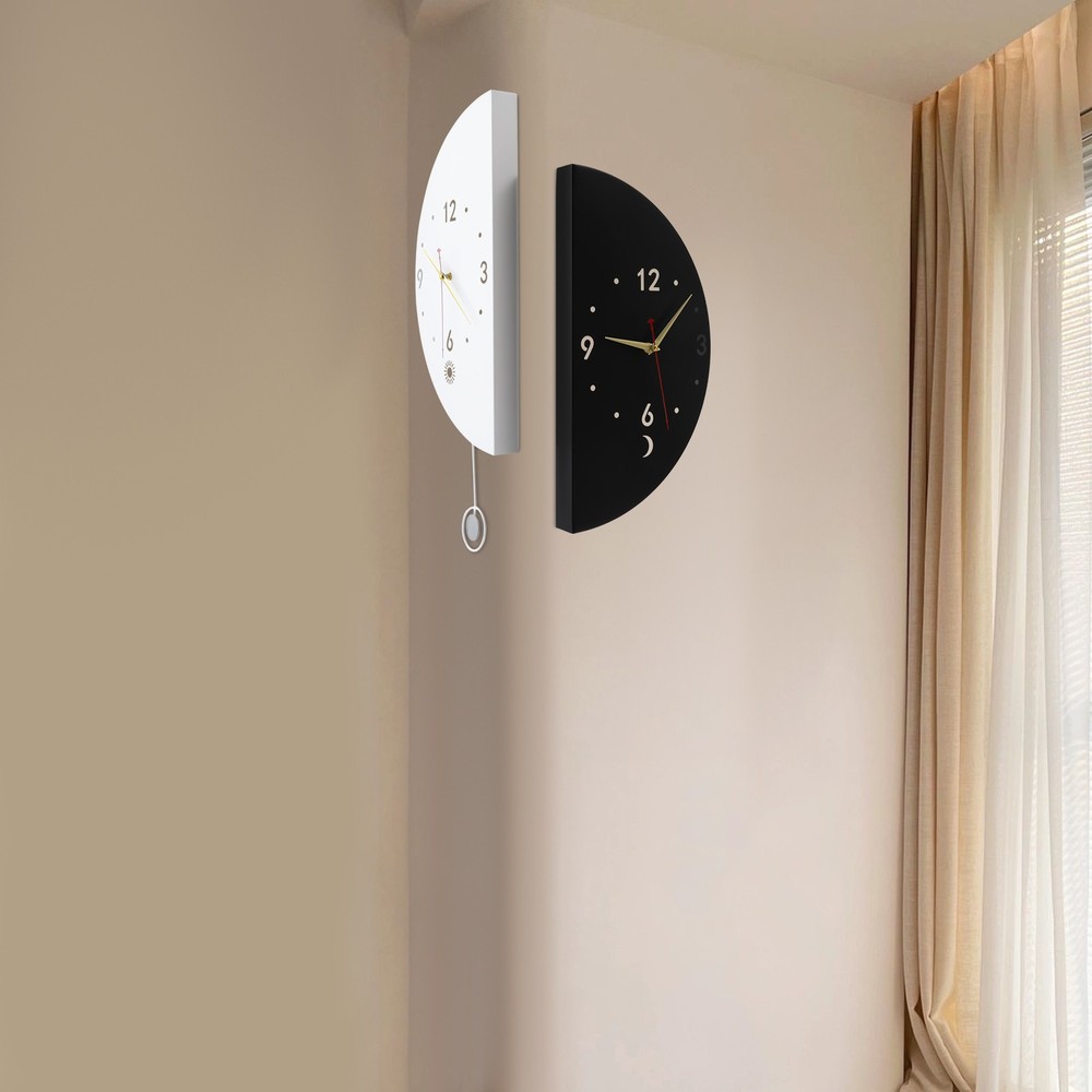 Wall Clock Decoration, Double-sided Corner Wall Clock, Modern Wall Clock