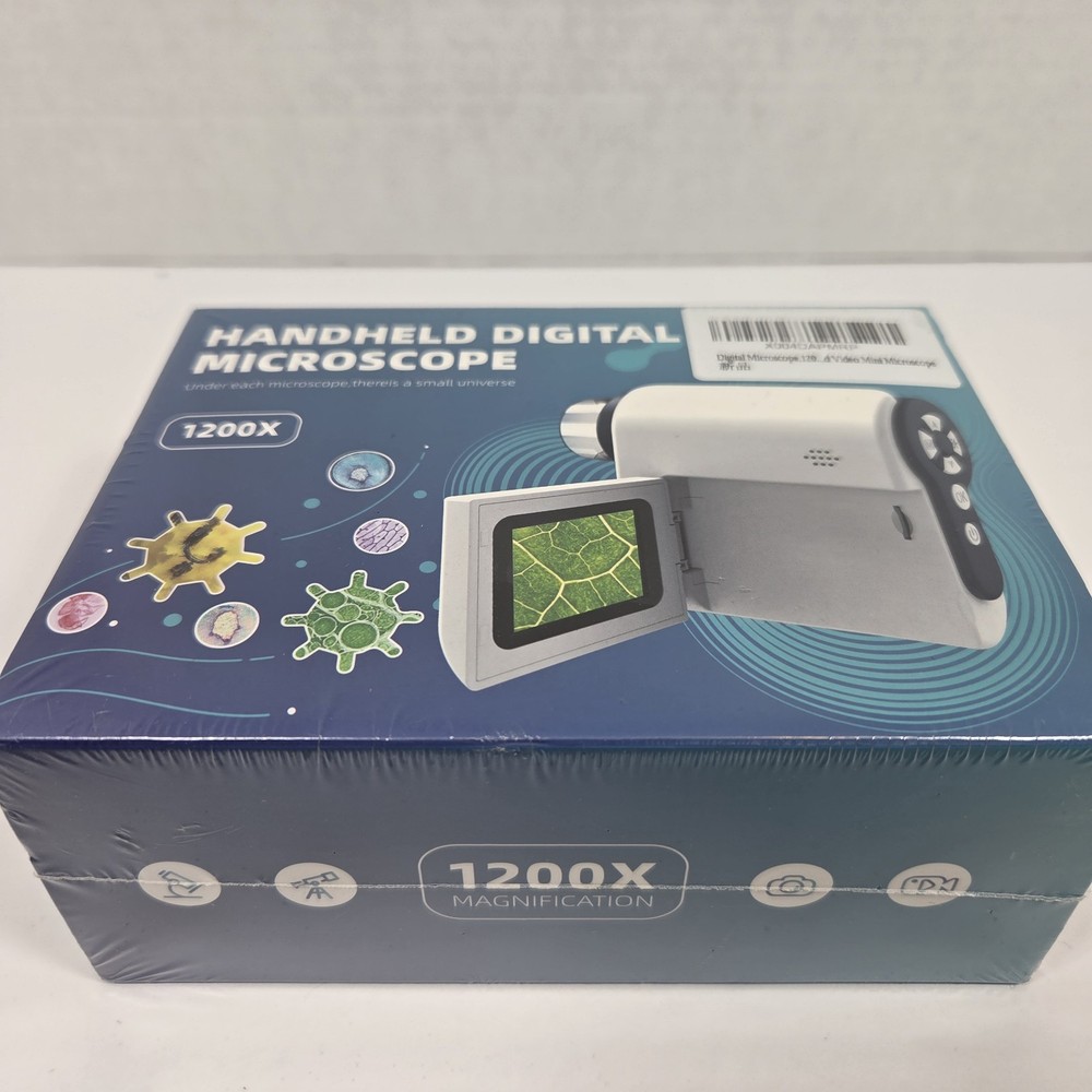 New Sealed Inviment Handheld Digital Microscope, 2'' LCD Screen Microscope 1200X
