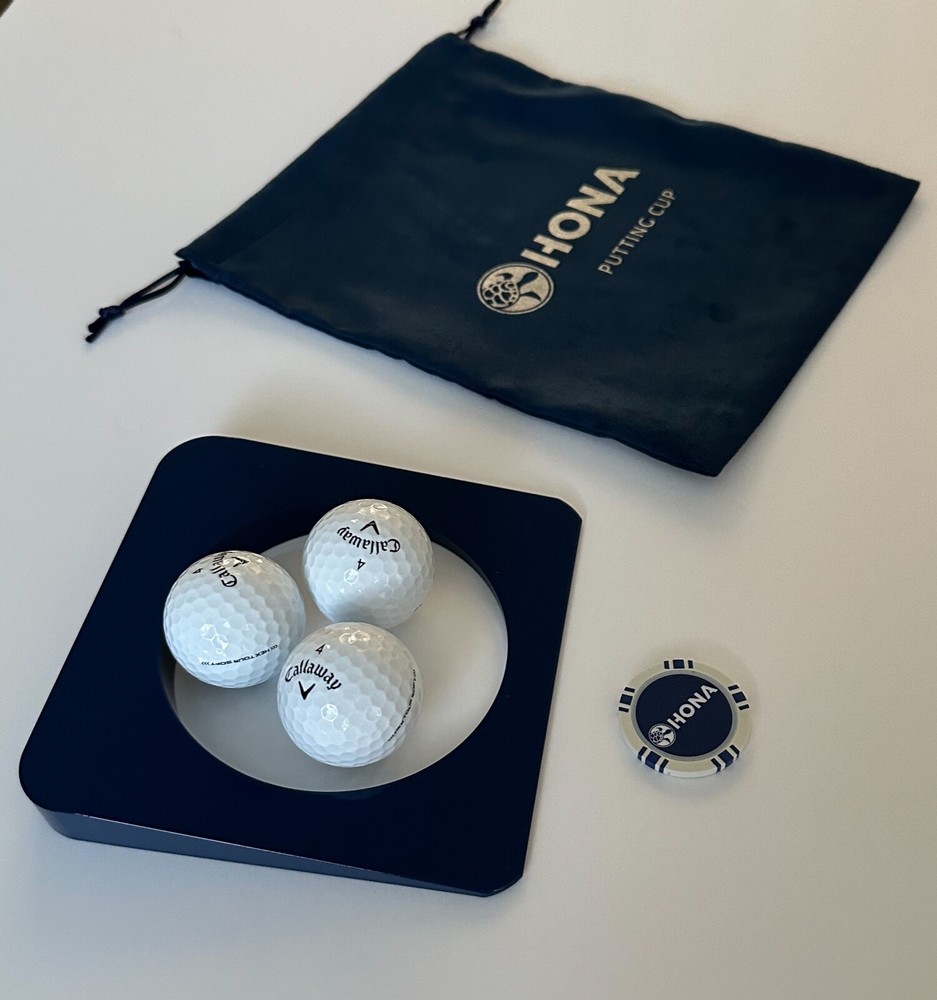 New Hona Golf Solid Heavy Metal Practice Putting Cup Bundle