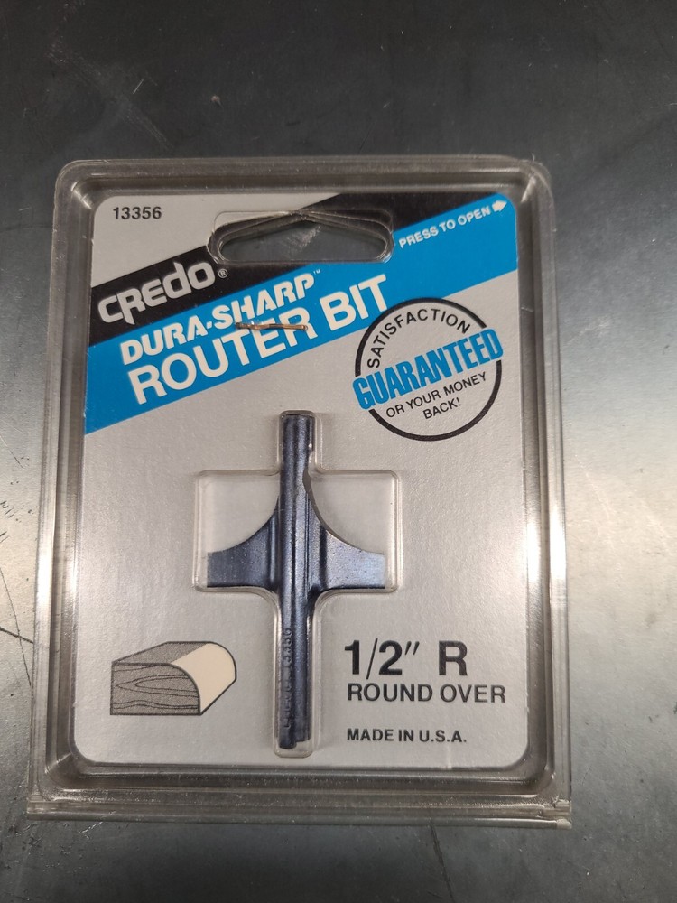 Credo 1/2 Radius Round Over Router Bit