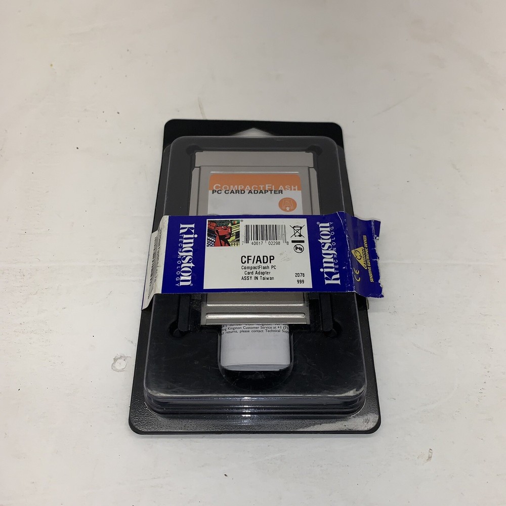 Kingston CompactFlash PC Card Adapter (CF/ADP)  *NEW* In Sealed Packages