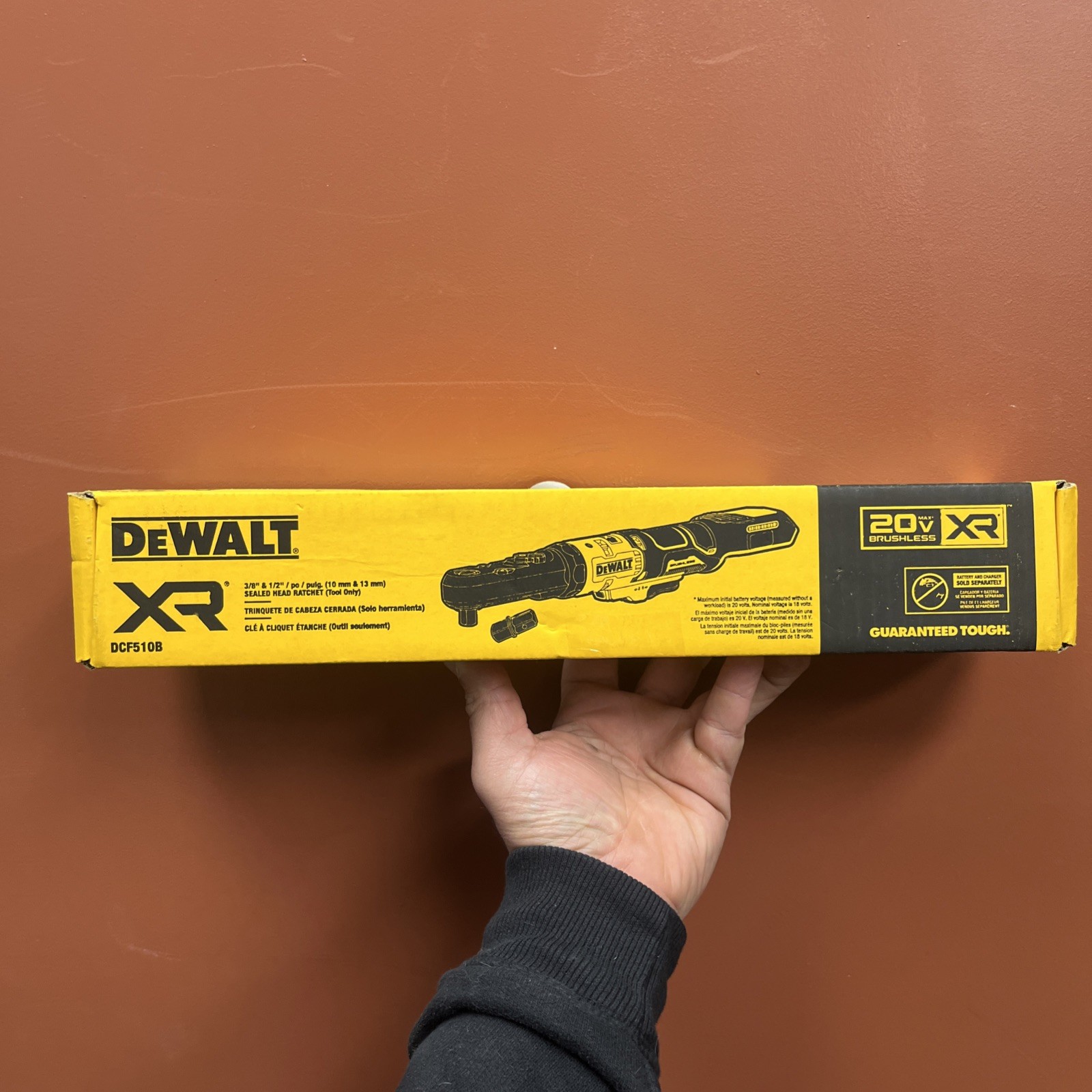 DeWalt DCF510B 20V MAX XR 3/8″-1/2″ Drive Sealed Head Ratchet Wrench – Tool Only